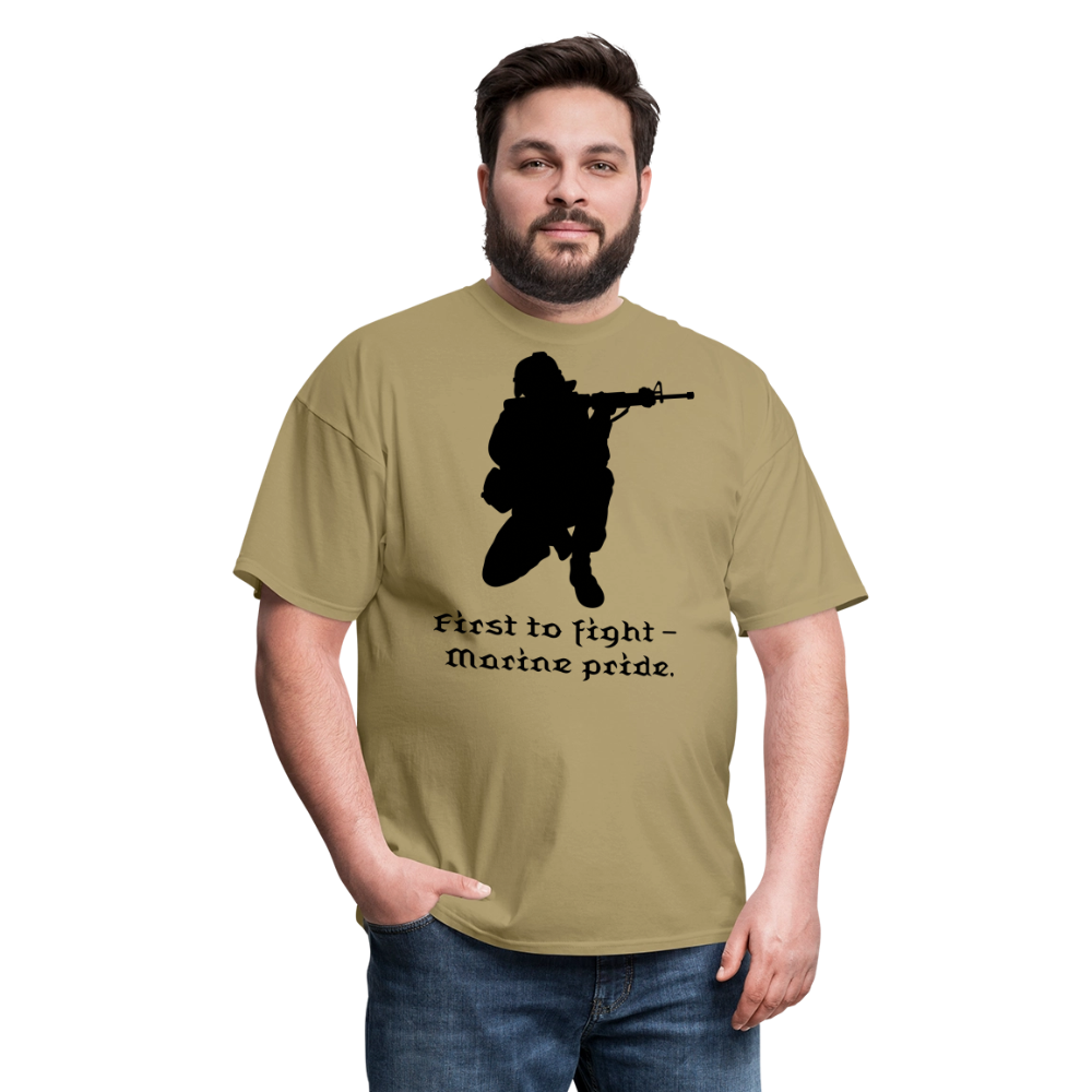 First To Fight Unisex Classic T-Shirt - khaki