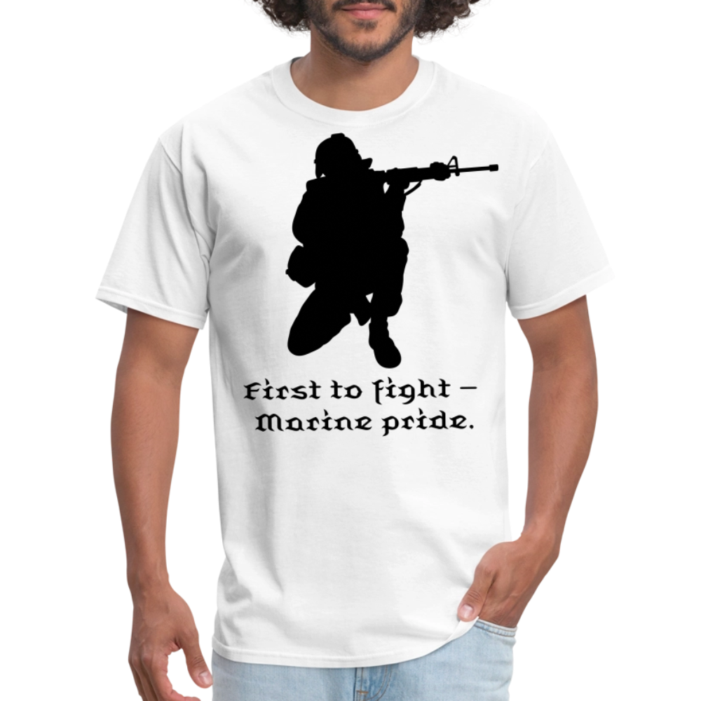 First To Fight Unisex Classic T-Shirt - white