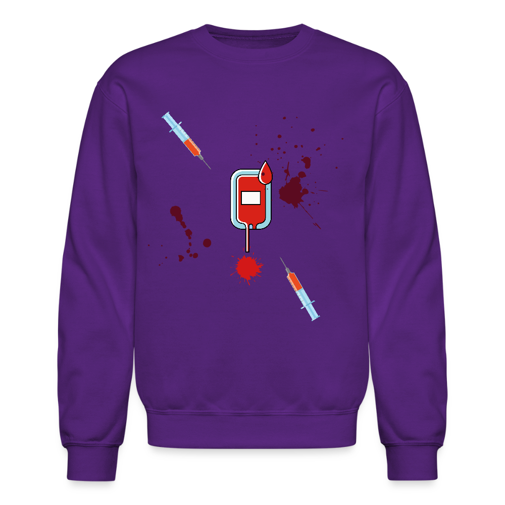 Vet Vampire Crewneck Sweatshirt - purple
