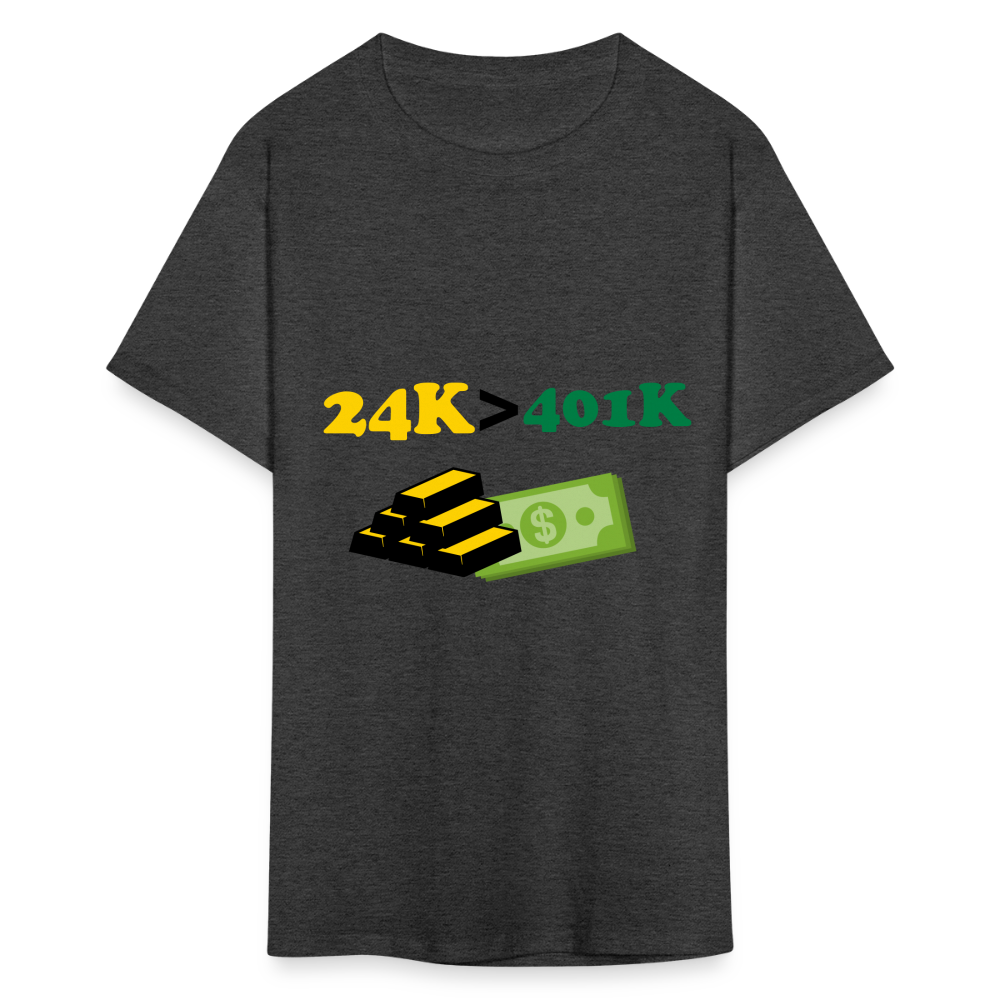 24K is Greater than 401K Unisex Classic T-Shirt - heather black