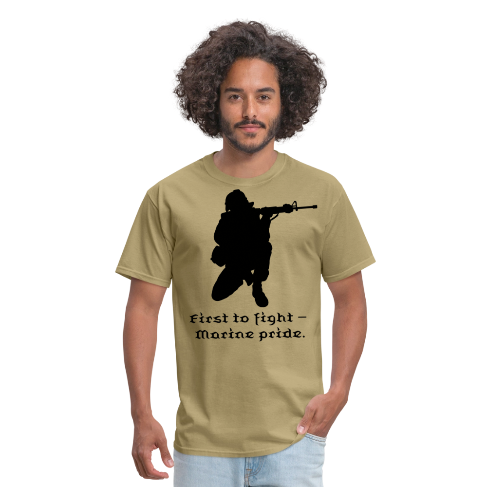 First To Fight Unisex Classic T-Shirt - khaki