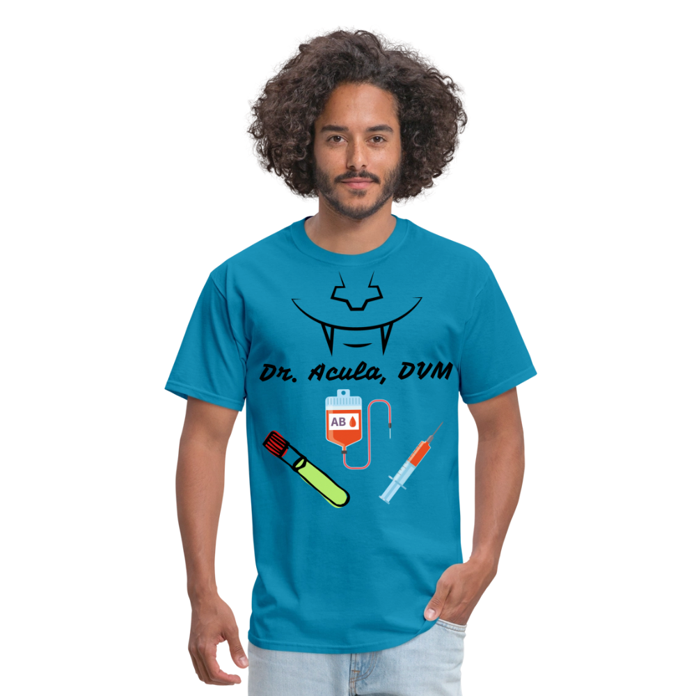 Dr. Acula Unisex Classic T-Shirt - turquoise