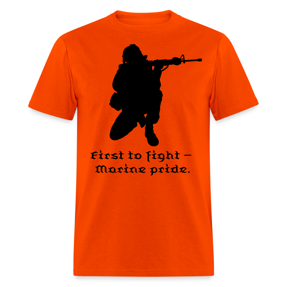 First To Fight Unisex Classic T-Shirt - orange