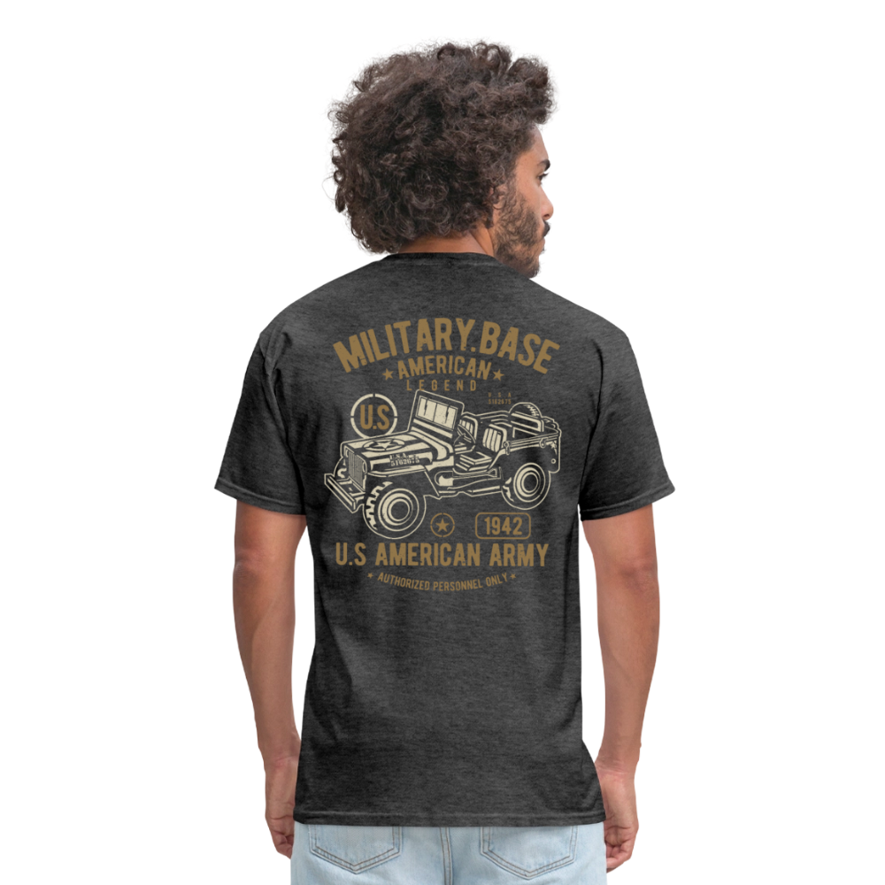 This We'll Defend Army Back Design Unisex Classic T-Shirt - heather black