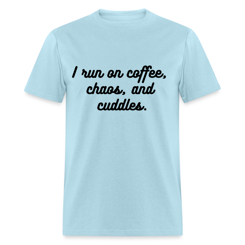 I Run On Coffee Unisex Classic T-Shirt - powder blue