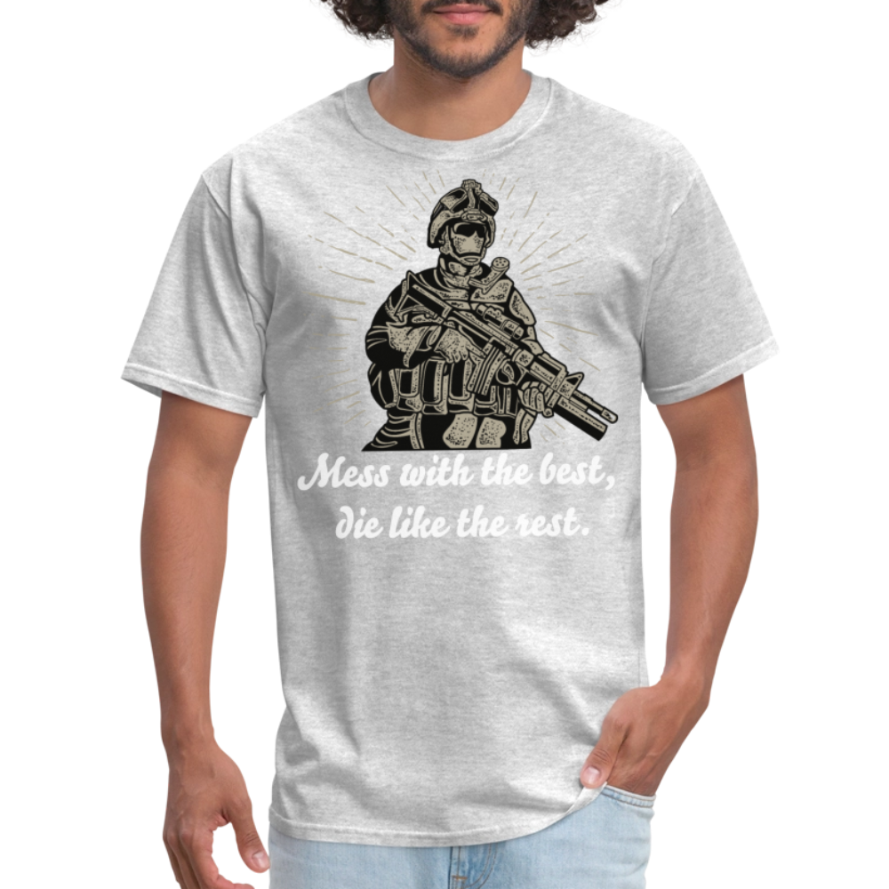 Mess With The Best Unisex Classic T-Shirt - heather gray