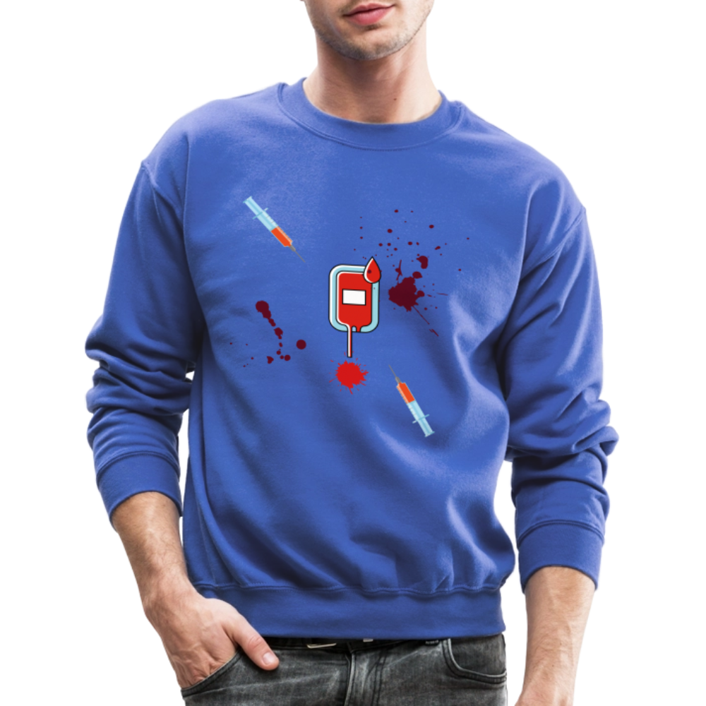 Vet Vampire Crewneck Sweatshirt - royal blue