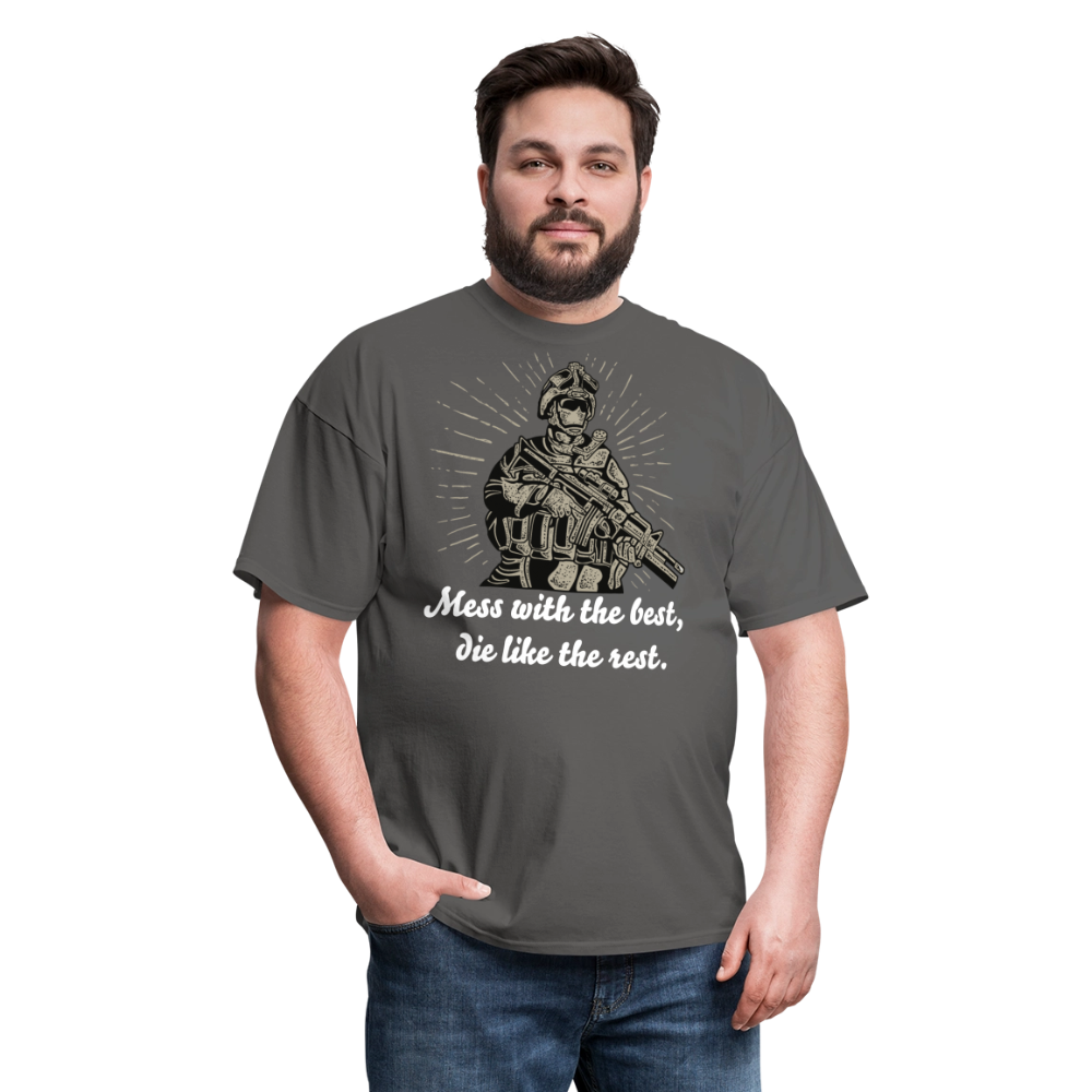 Mess With The Best Unisex Classic T-Shirt - charcoal