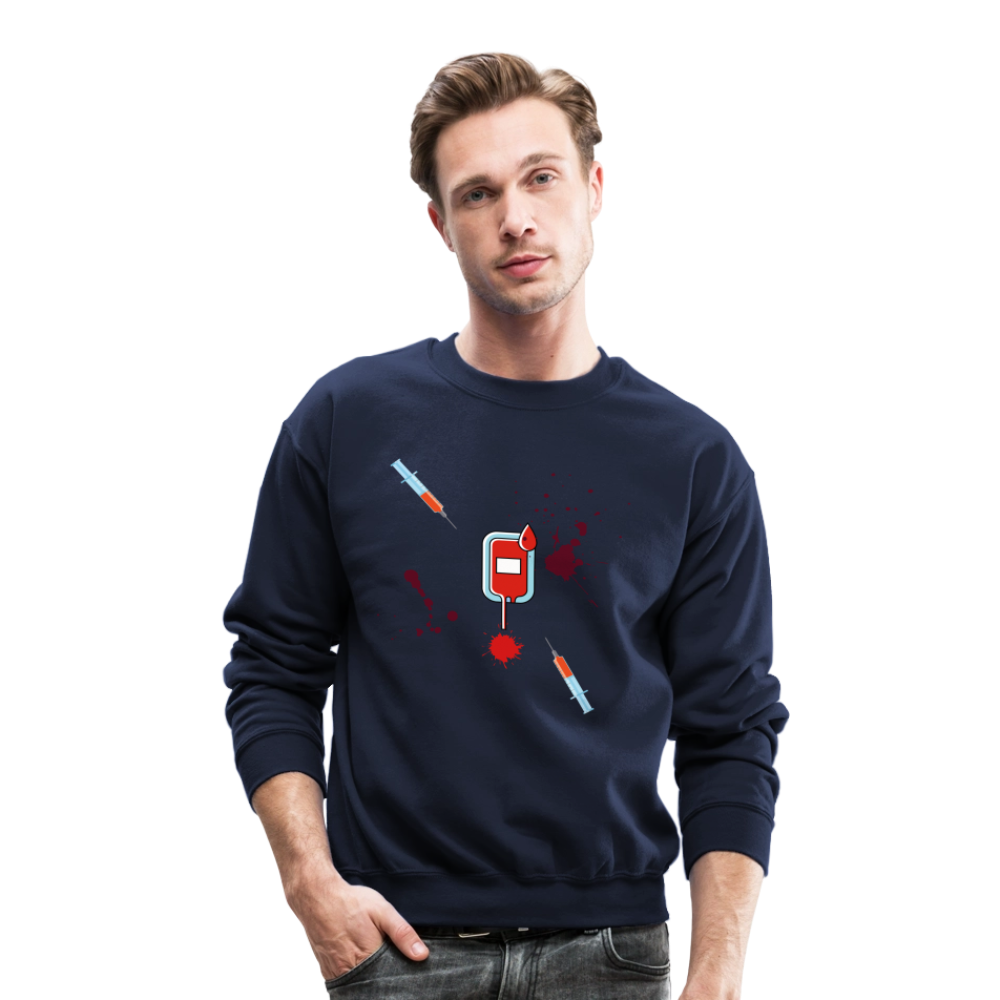 Vet Vampire Crewneck Sweatshirt - navy