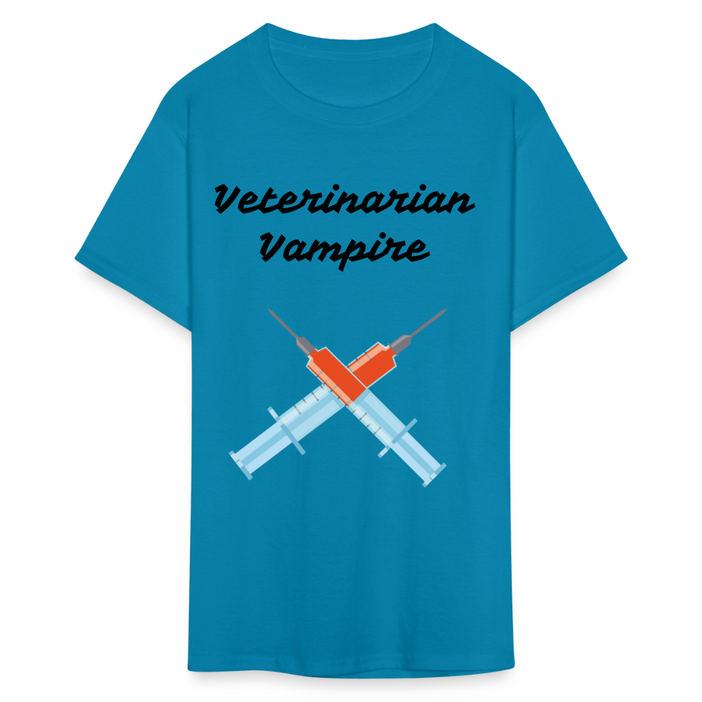 Veterinarian Vampire Unisex Classic T-Shirt - turquoise