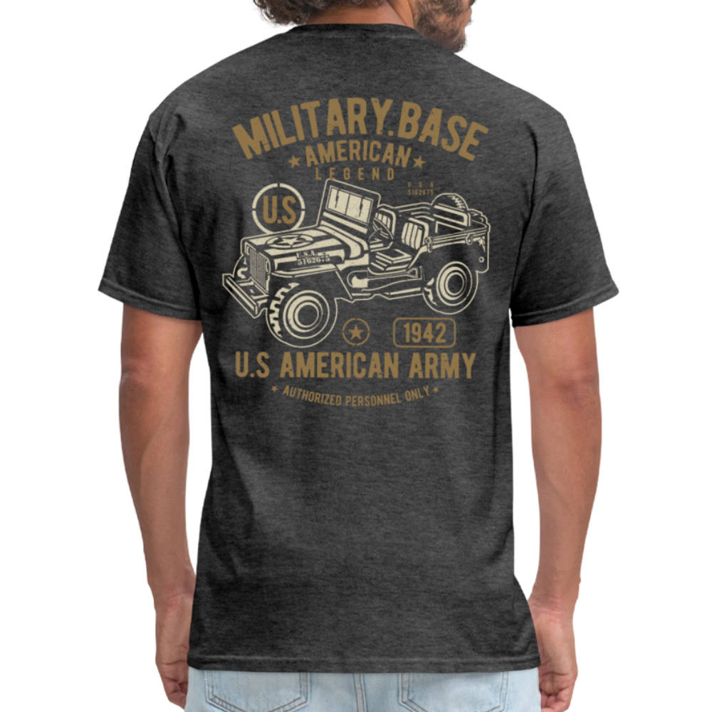 This We'll Defend Army Back Design Unisex Classic T-Shirt - heather black