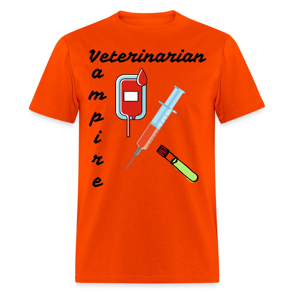 Veterinarian Vampire Unisex Classic T-Shirt - orange