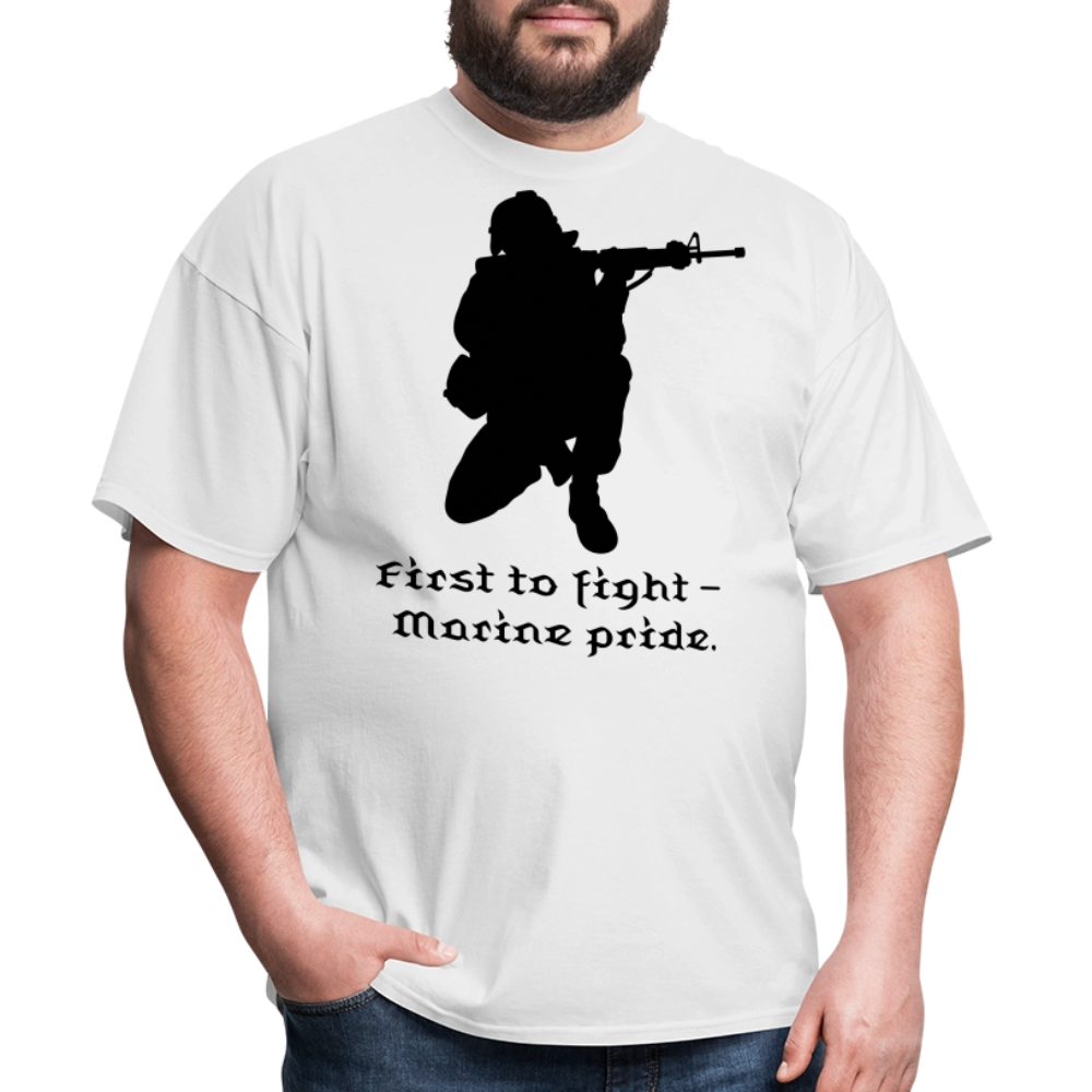 First To Fight Unisex Classic T-Shirt - white