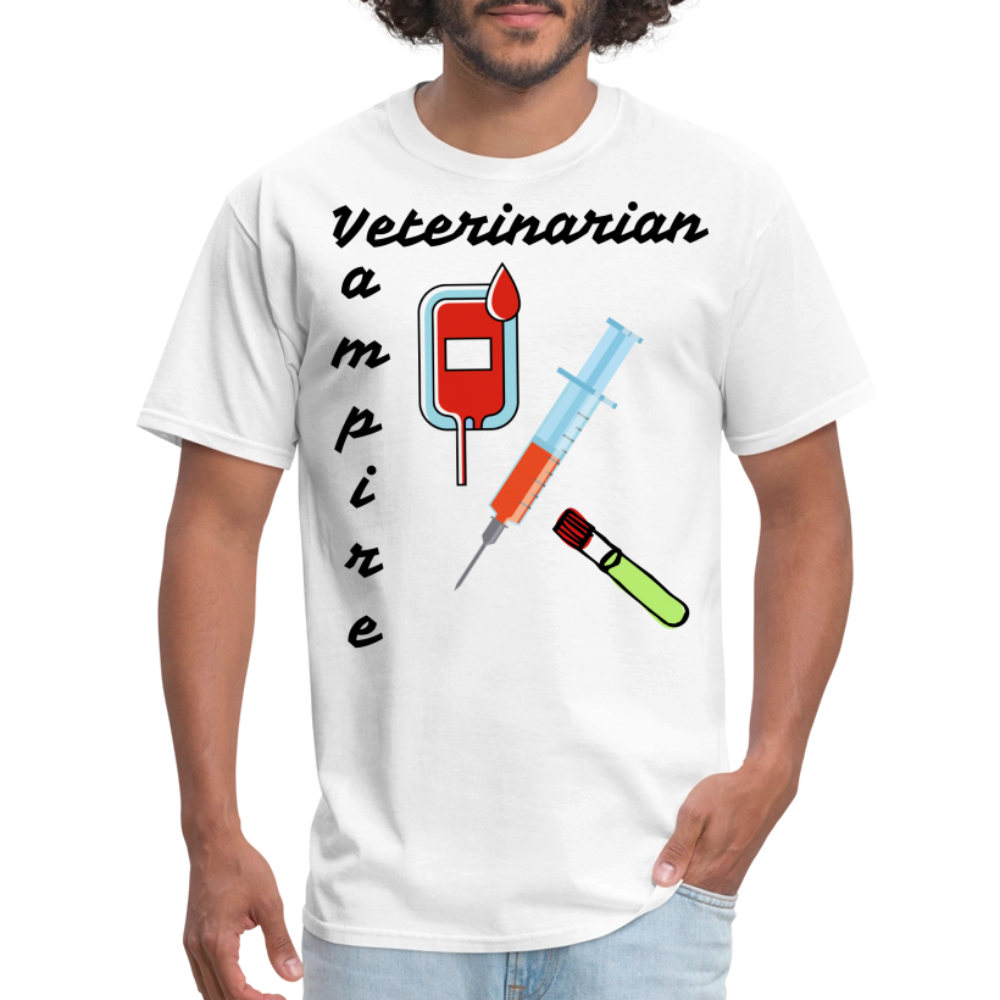 Veterinarian Vampire Unisex Classic T-Shirt - white