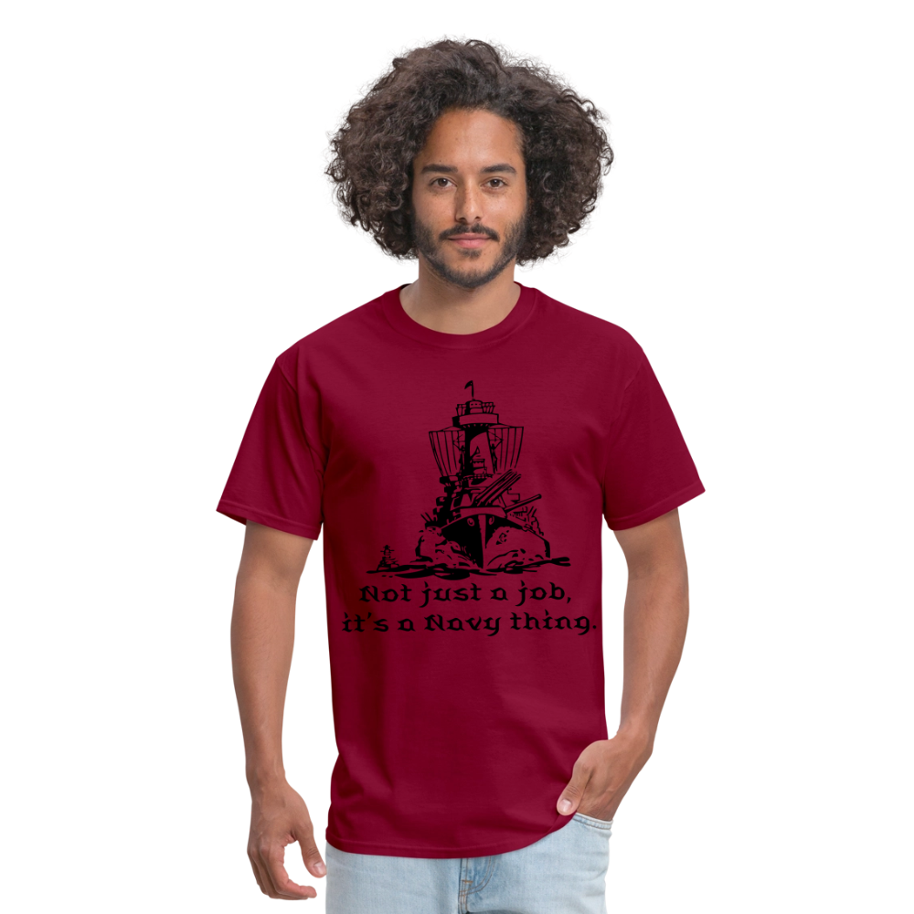 It's A Navy Thing Unisex Classic T-Shirt - burgundy