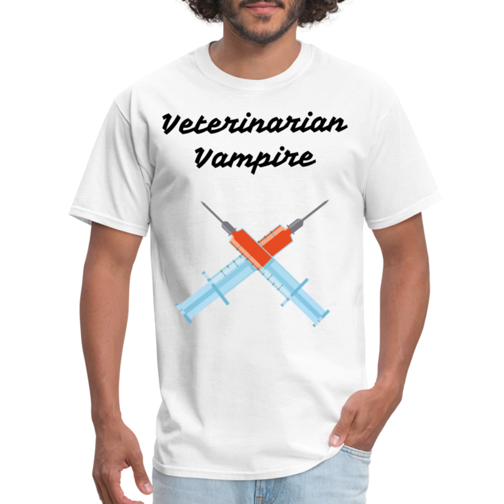 Veterinarian Vampire Unisex Classic T-Shirt - white