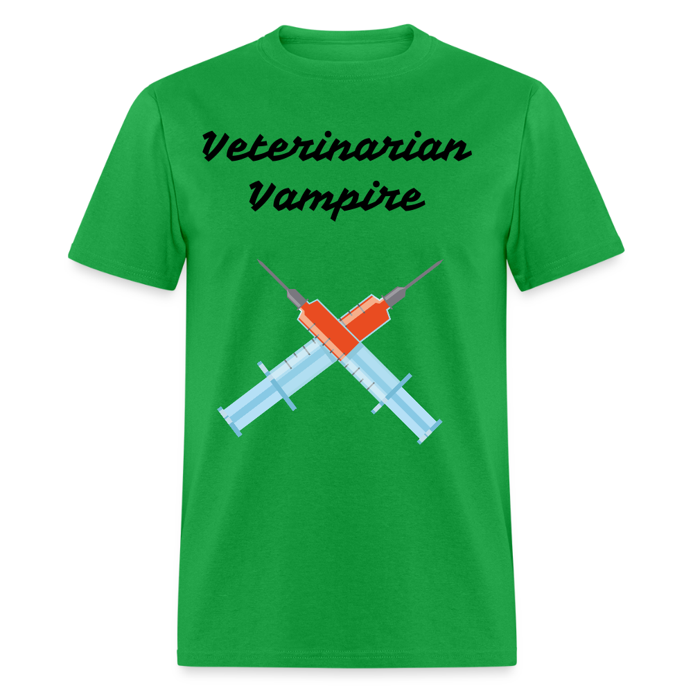 Veterinarian Vampire Unisex Classic T-Shirt - bright green