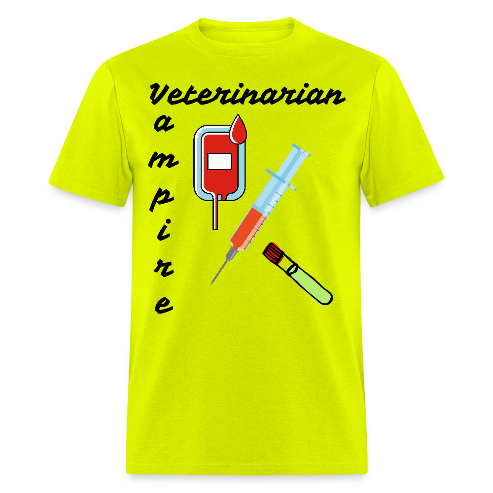 Veterinarian Vampire Unisex Classic T-Shirt - safety green