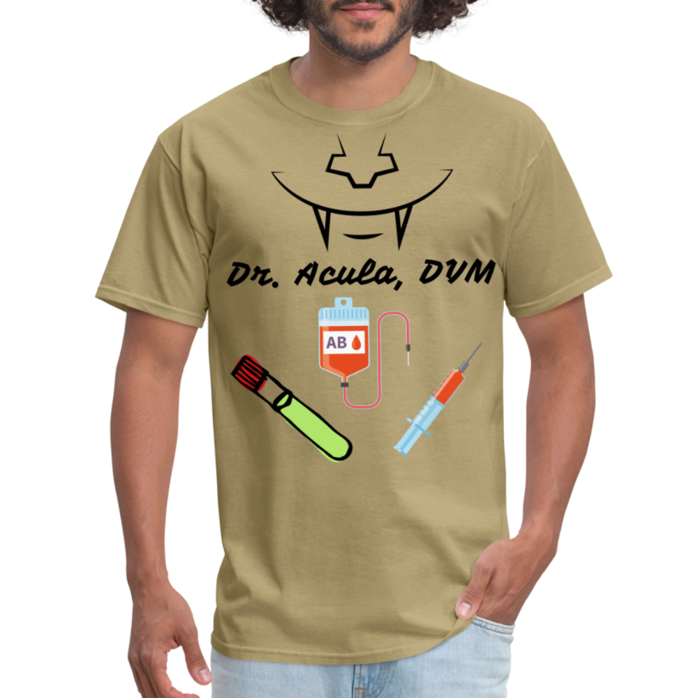 Dr. Acula Unisex Classic T-Shirt - khaki