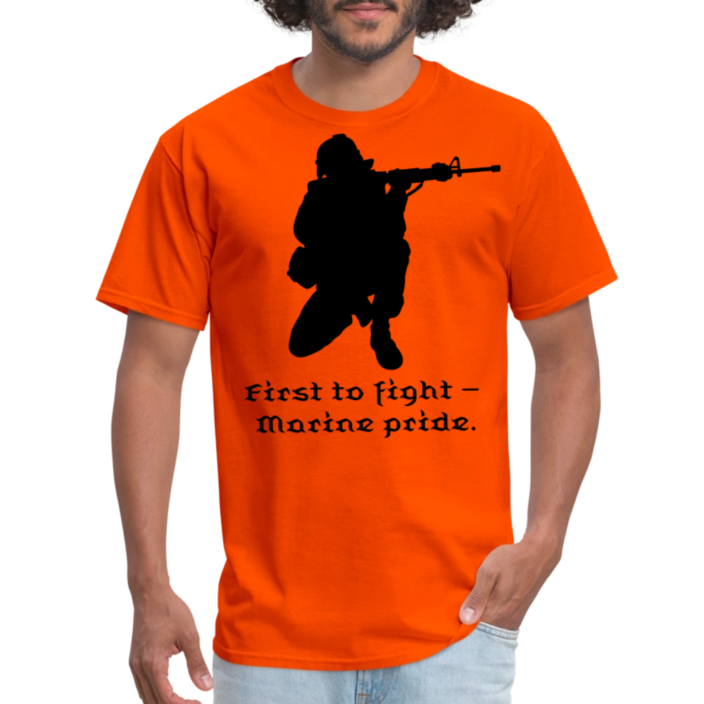 First To Fight Unisex Classic T-Shirt - orange