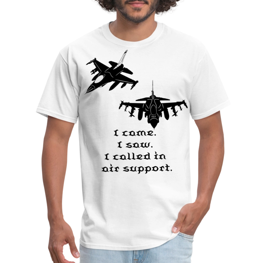 I Came I Saw Unisex Classic T-Shirt - white