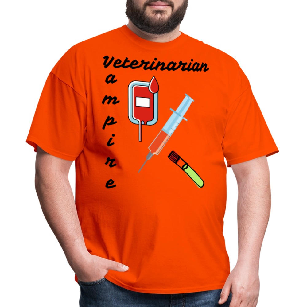 Veterinarian Vampire Unisex Classic T-Shirt - orange
