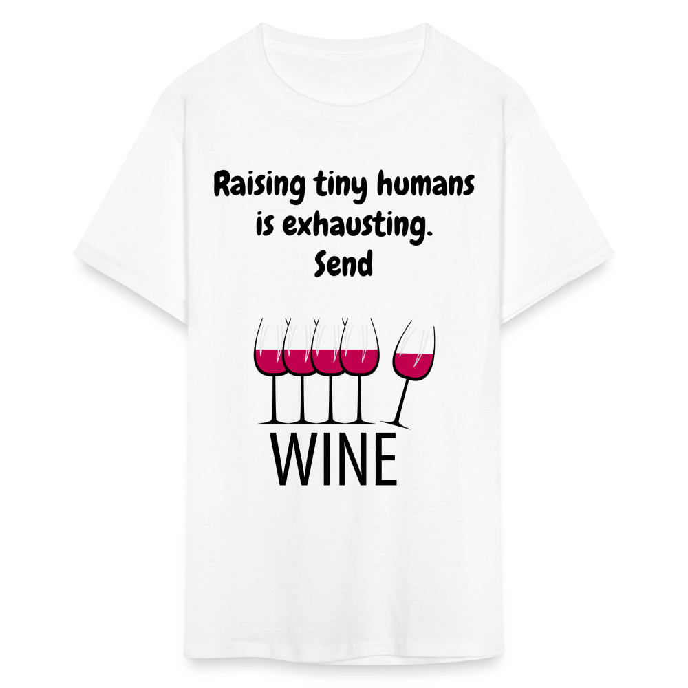 Send Wine Unisex Classic T-Shirt - white