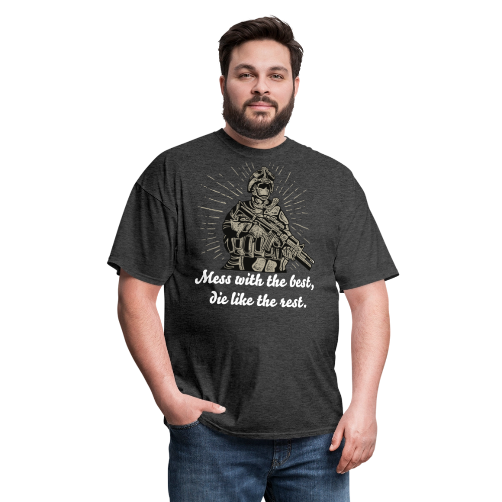 Mess With The Best Unisex Classic T-Shirt - heather black