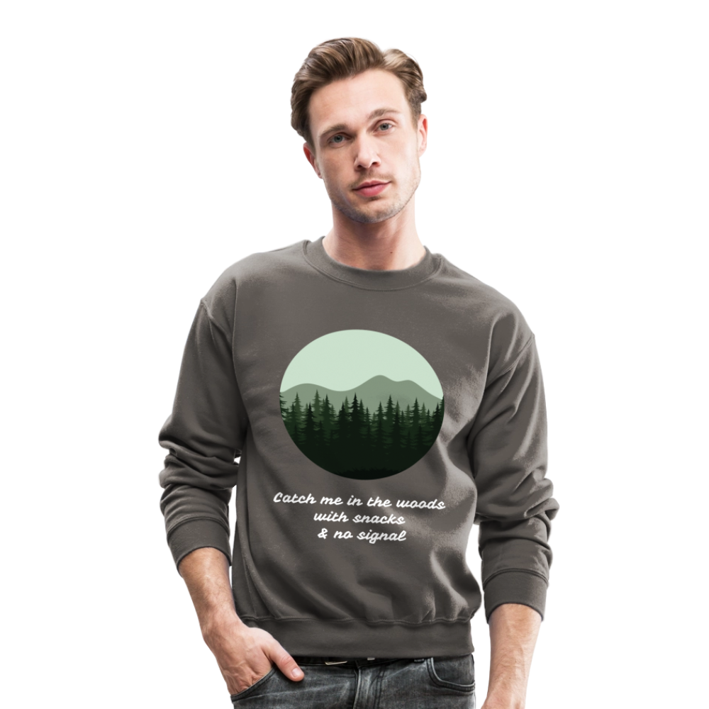 Hiking Unisex Crewneck Sweatshirt - asphalt gray