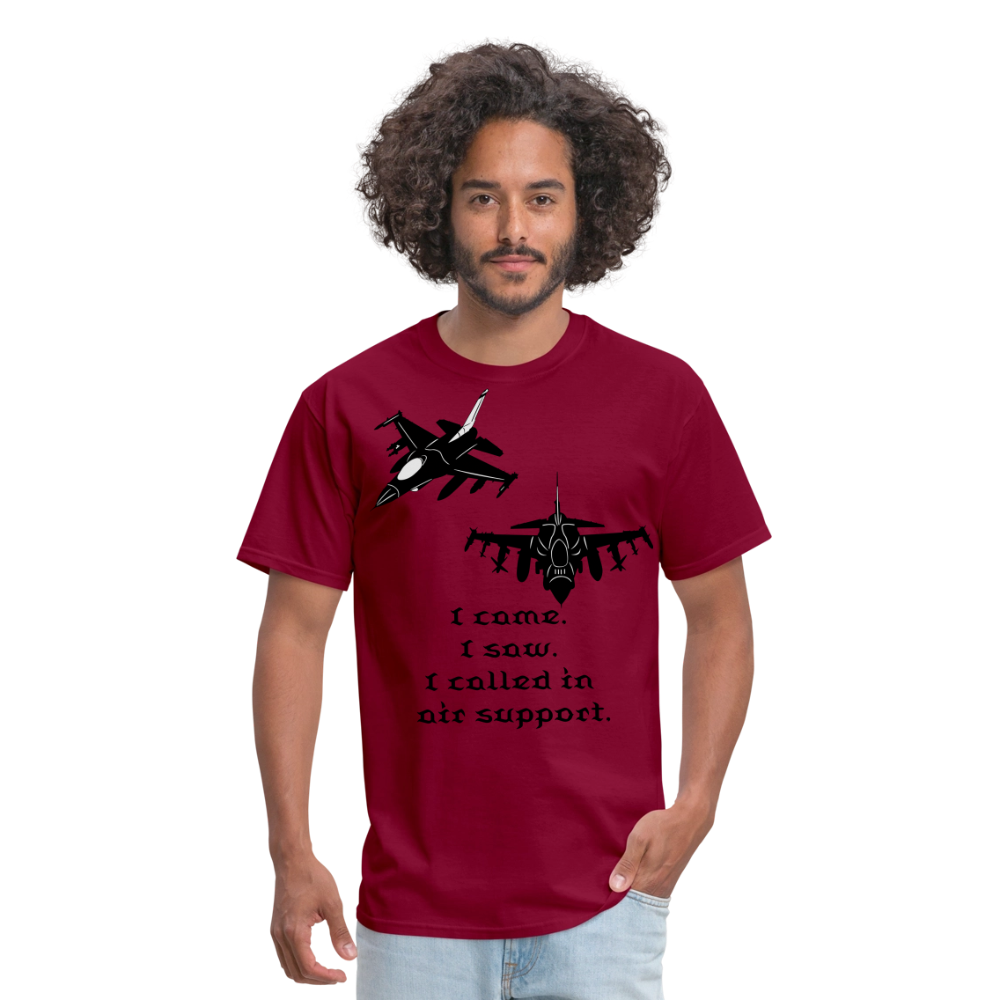 I Came I Saw Unisex Classic T-Shirt - burgundy