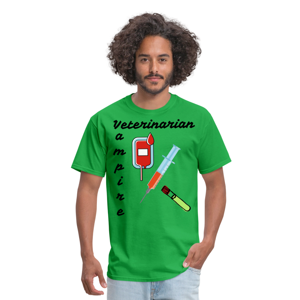 Veterinarian Vampire Unisex Classic T-Shirt - bright green
