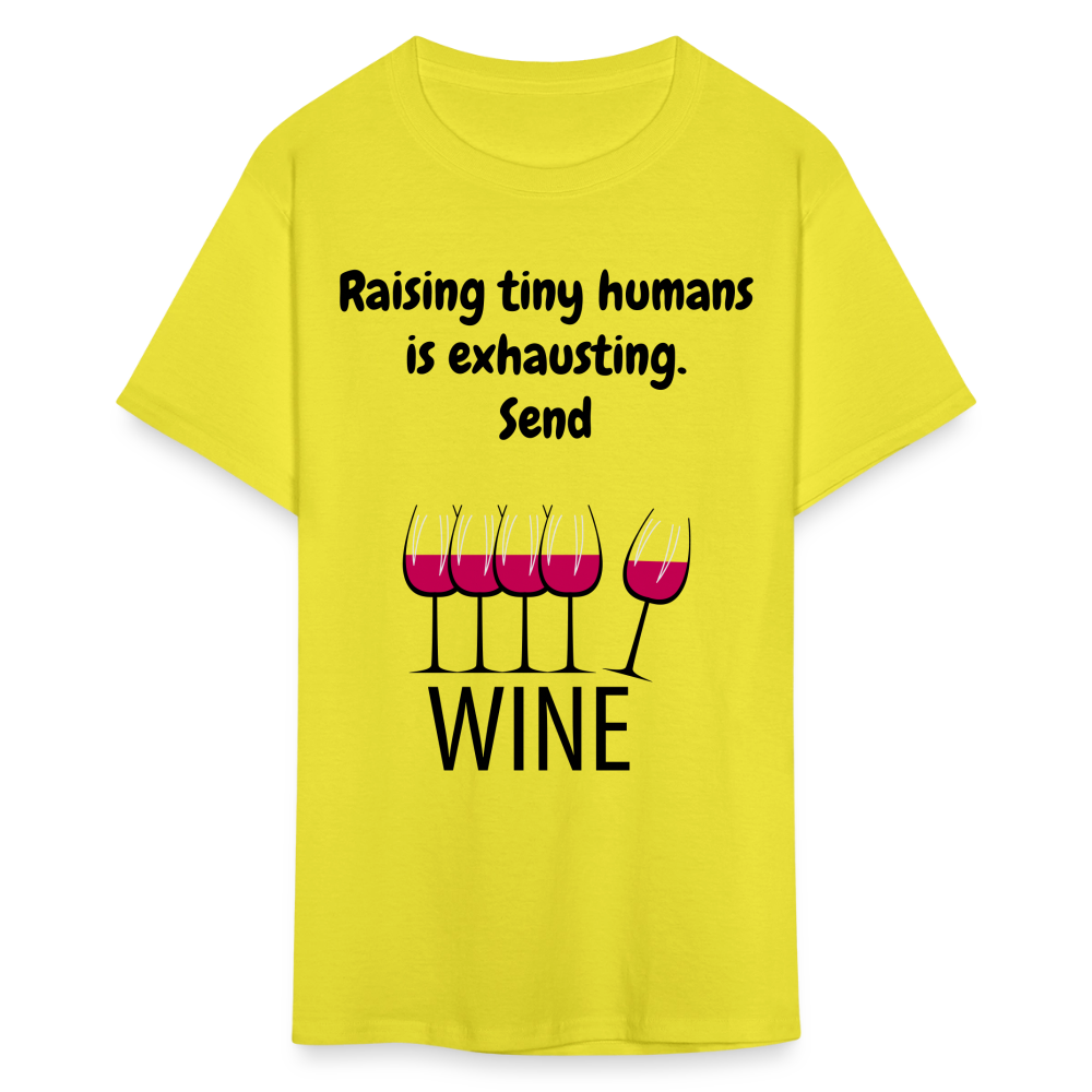 Send Wine Unisex Classic T-Shirt - yellow