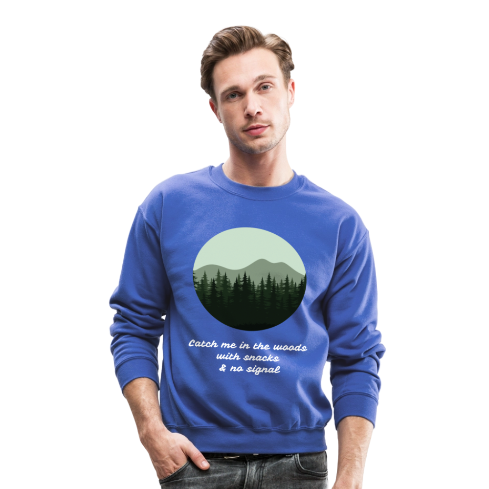 Hiking Unisex Crewneck Sweatshirt - royal blue