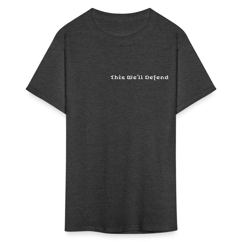 This We'll Defend Army Back Design Unisex Classic T-Shirt - heather black