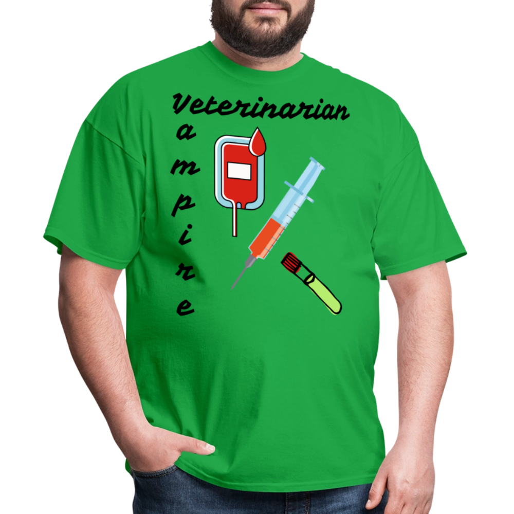 Veterinarian Vampire Unisex Classic T-Shirt - bright green