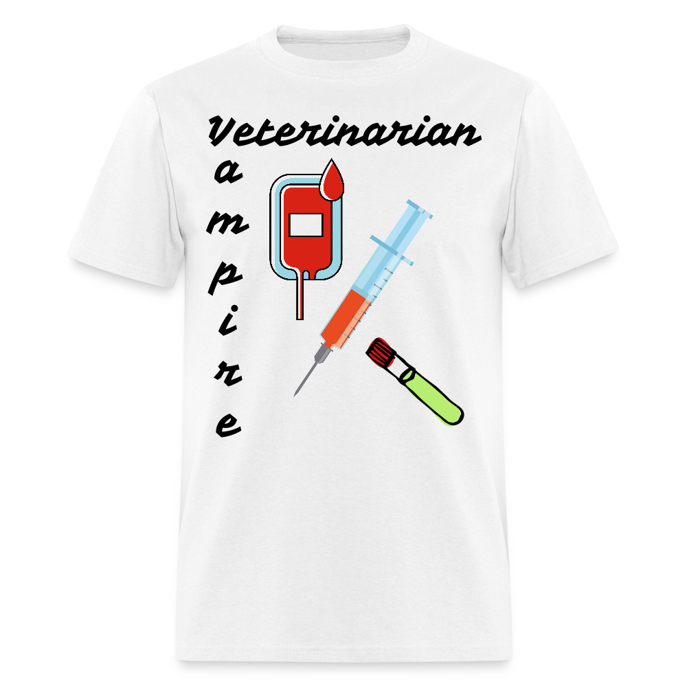 Veterinarian Vampire Unisex Classic T-Shirt - white