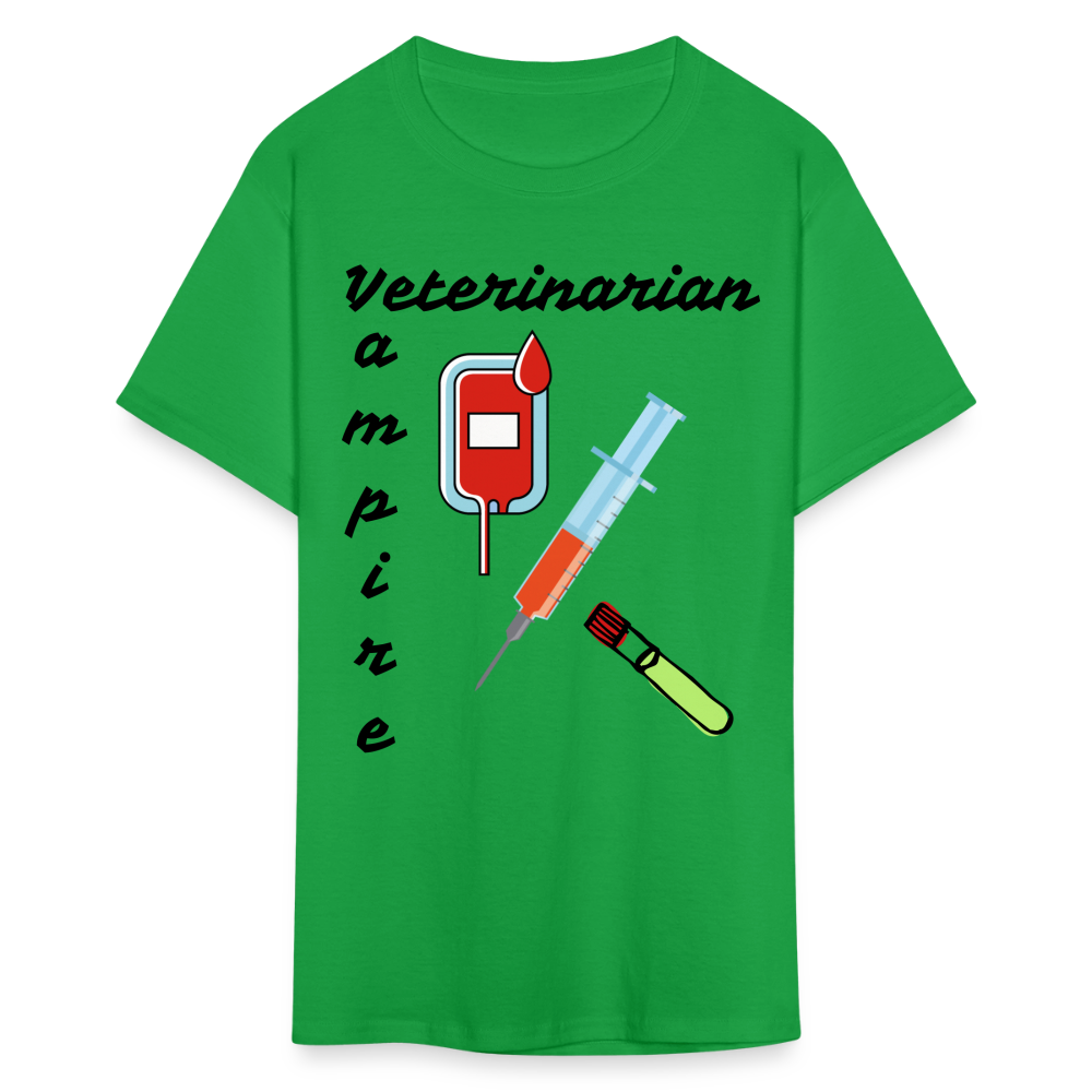 Veterinarian Vampire Unisex Classic T-Shirt - bright green