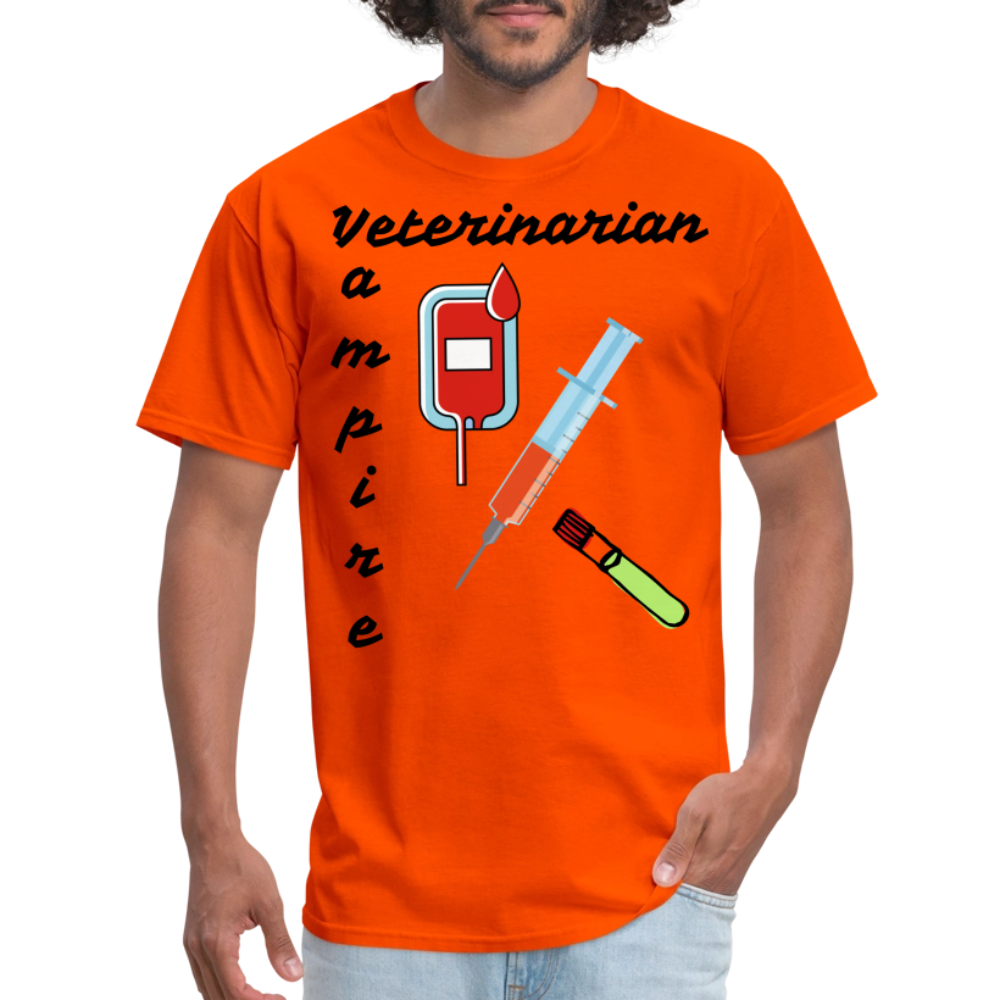 Veterinarian Vampire Unisex Classic T-Shirt - orange
