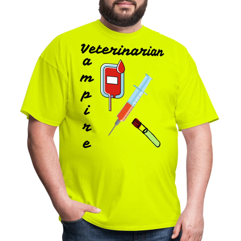 Veterinarian Vampire Unisex Classic T-Shirt - safety green