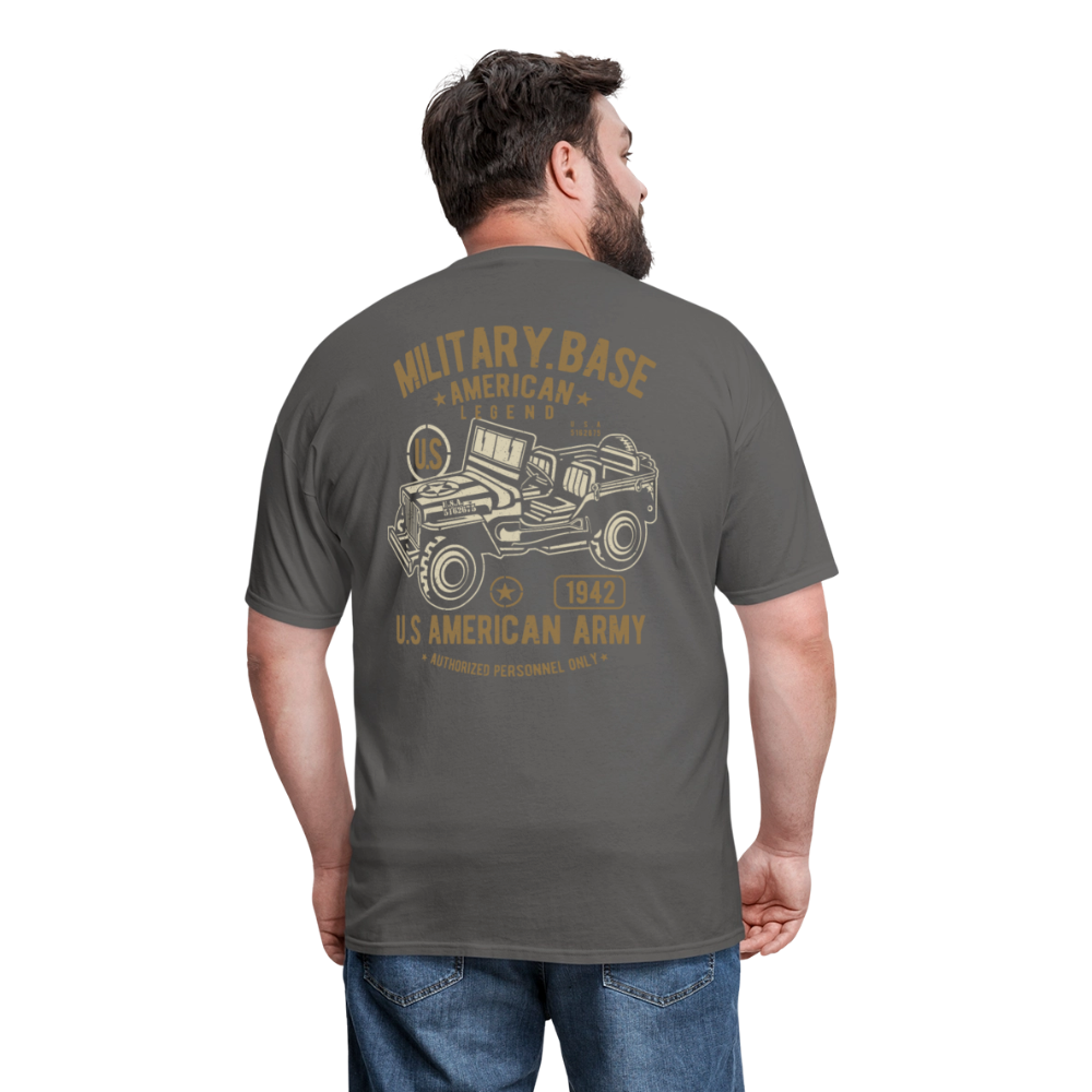 This We'll Defend Army Back Design Unisex Classic T-Shirt - charcoal