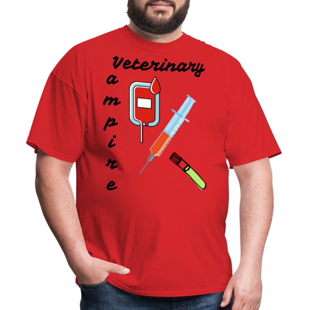 Veterinary Vampire Unisex Classic T-Shirt - red