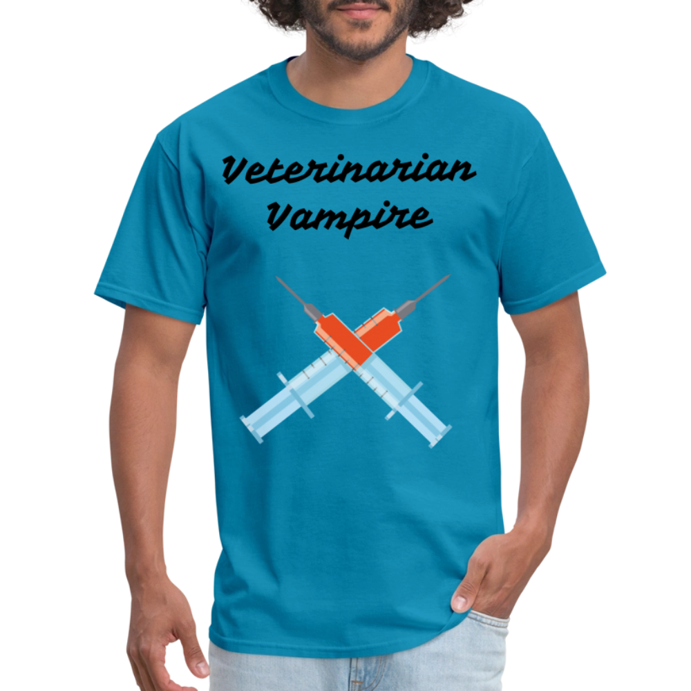 Veterinarian Vampire Unisex Classic T-Shirt - turquoise