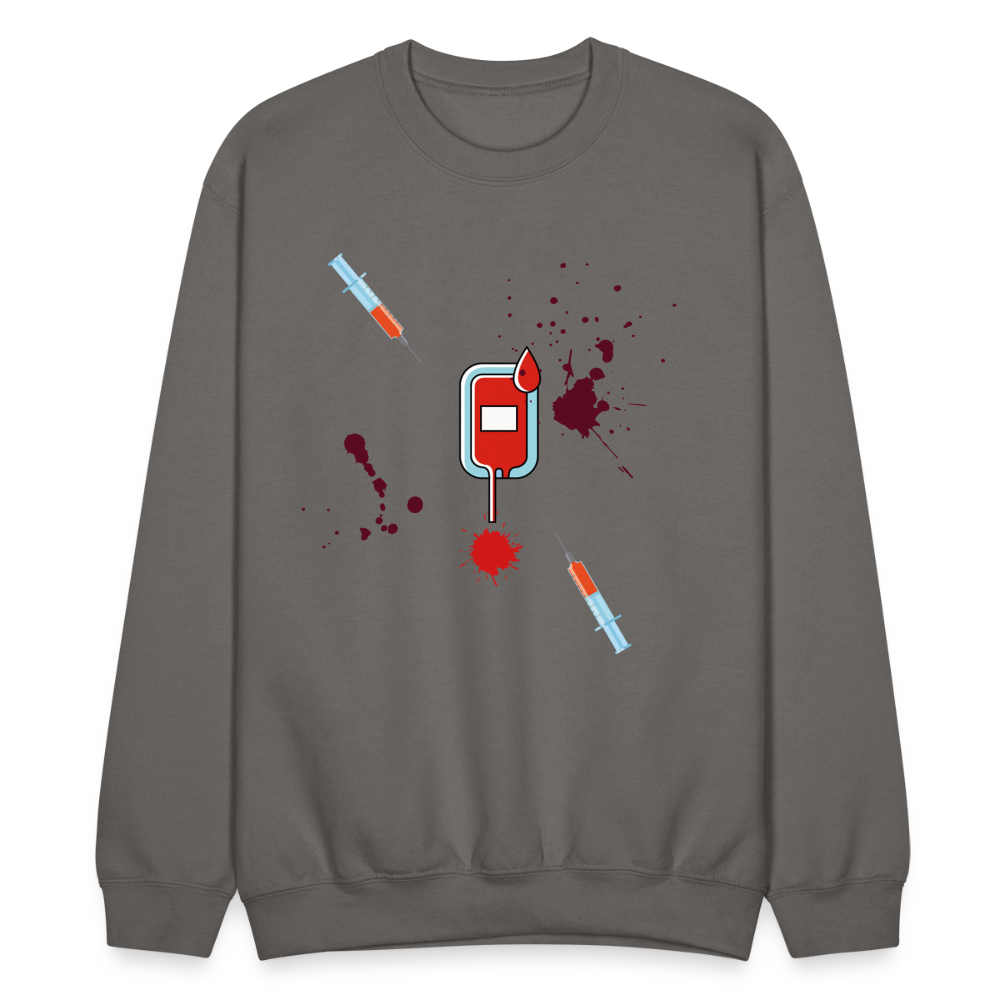 Vet Vampire Crewneck Sweatshirt - asphalt gray