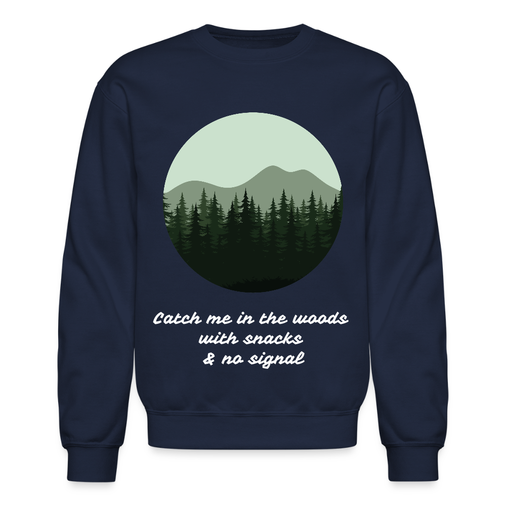 Hiking Unisex Crewneck Sweatshirt - navy