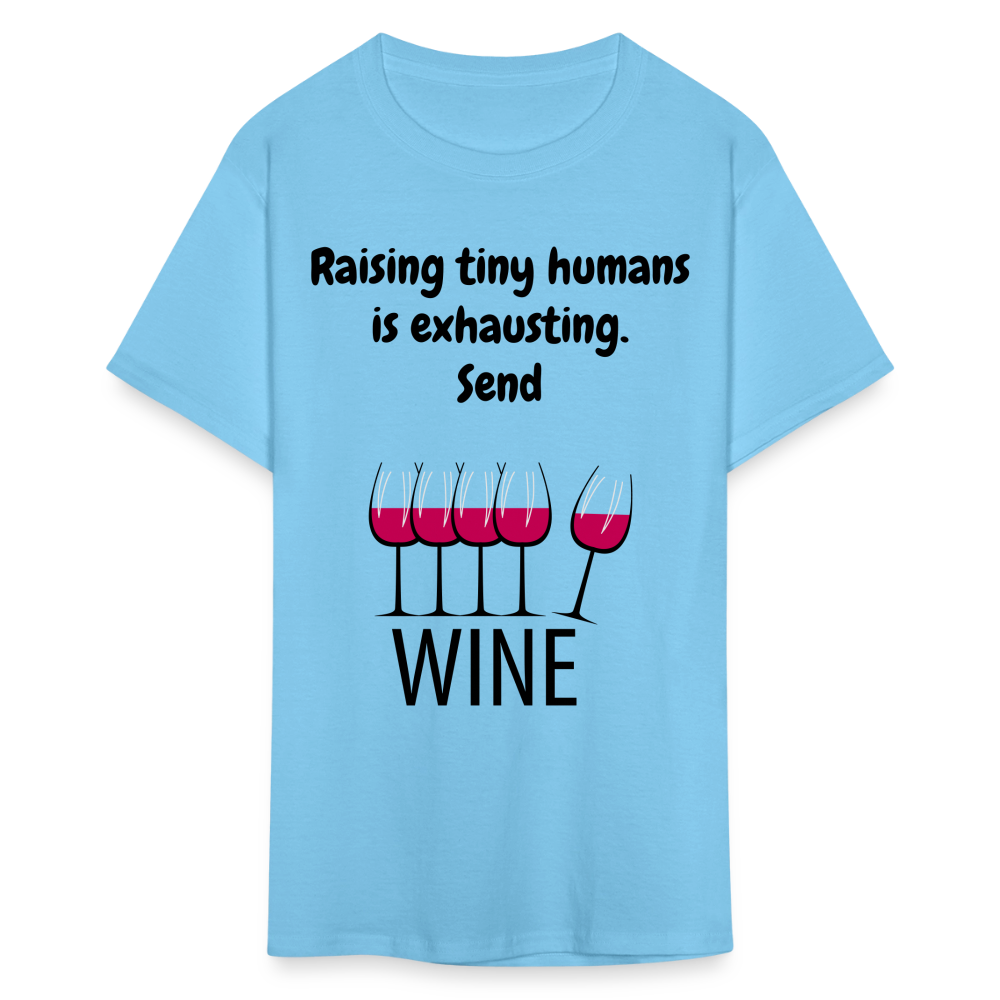 Send Wine Unisex Classic T-Shirt - aquatic blue