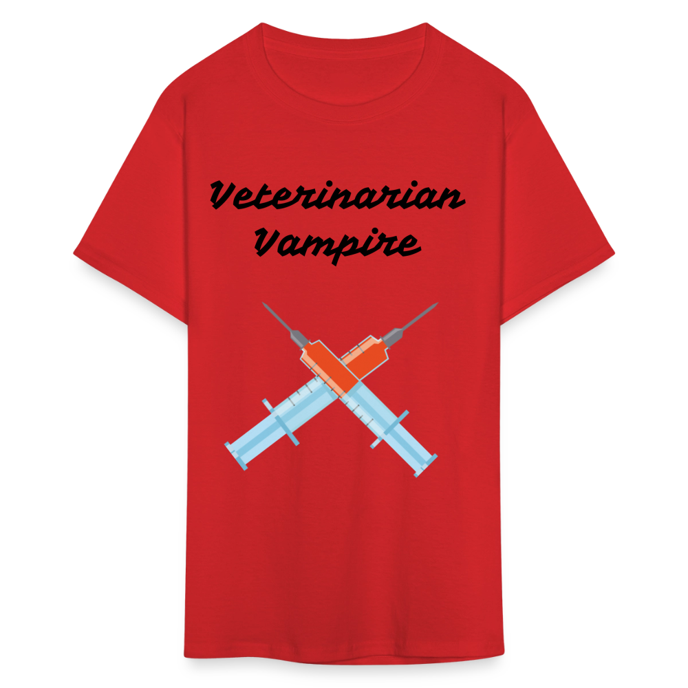 Veterinarian Vampire Unisex Classic T-Shirt - red