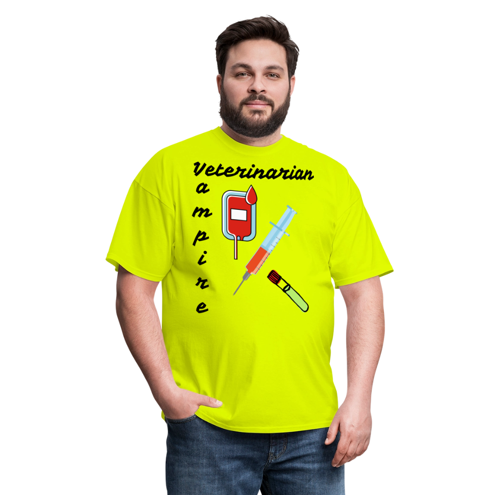 Veterinarian Vampire Unisex Classic T-Shirt - safety green