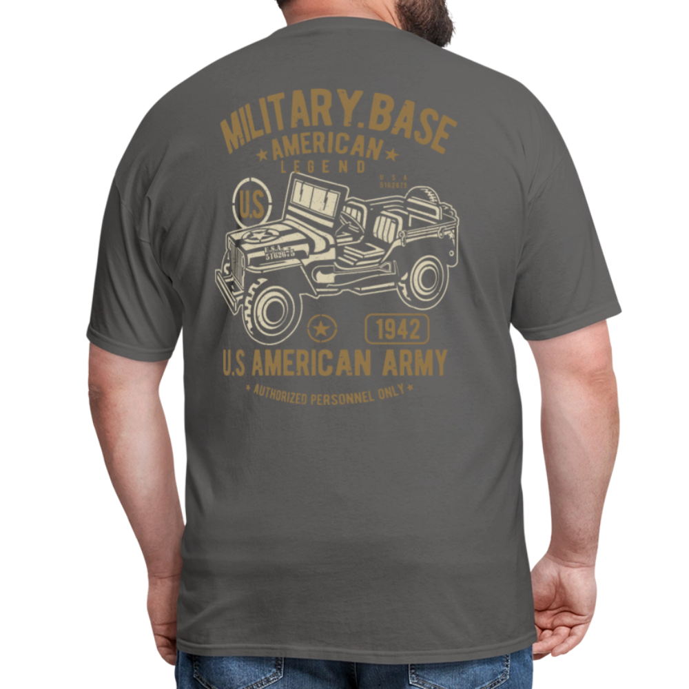 This We'll Defend Army Back Design Unisex Classic T-Shirt - charcoal