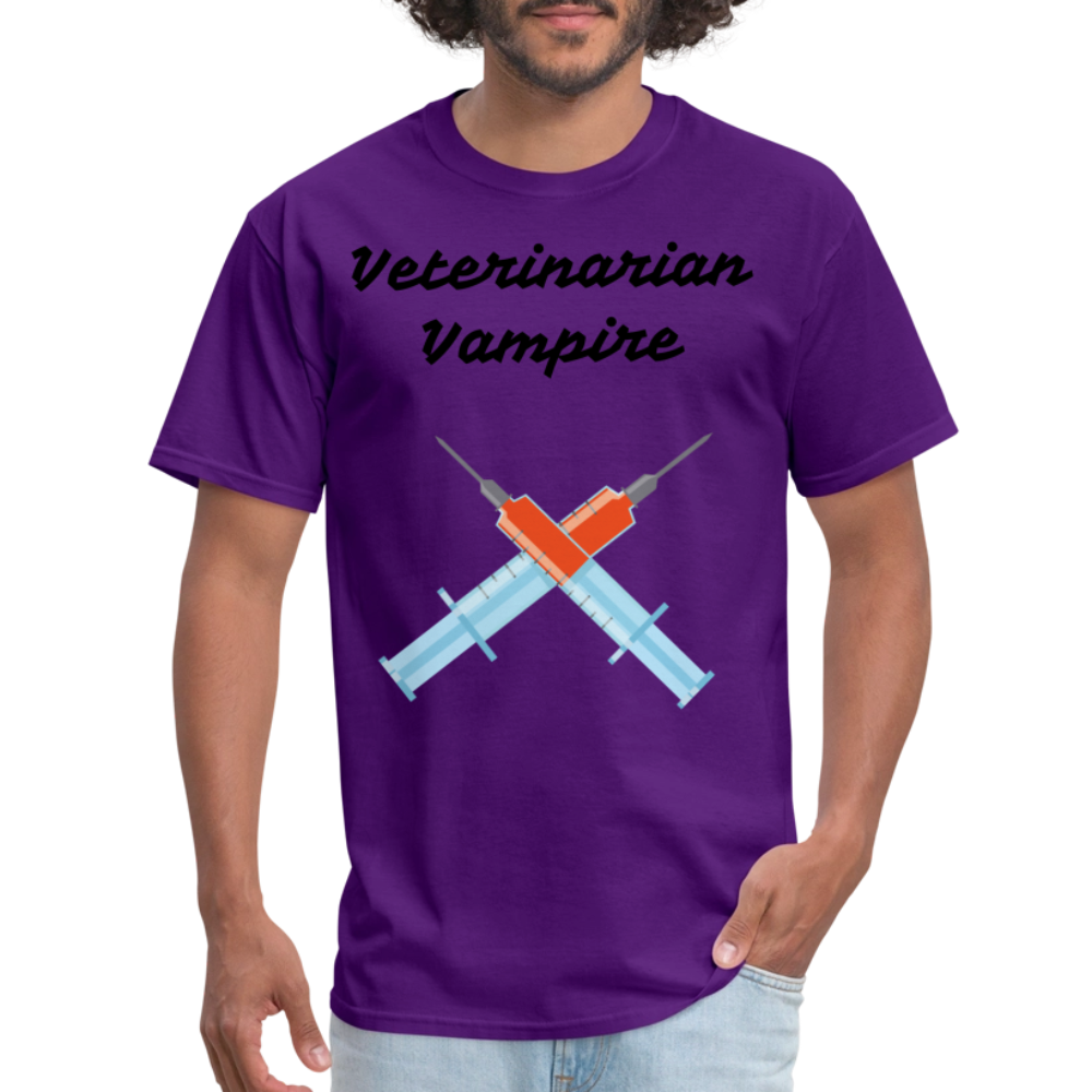 Veterinarian Vampire Unisex Classic T-Shirt - purple