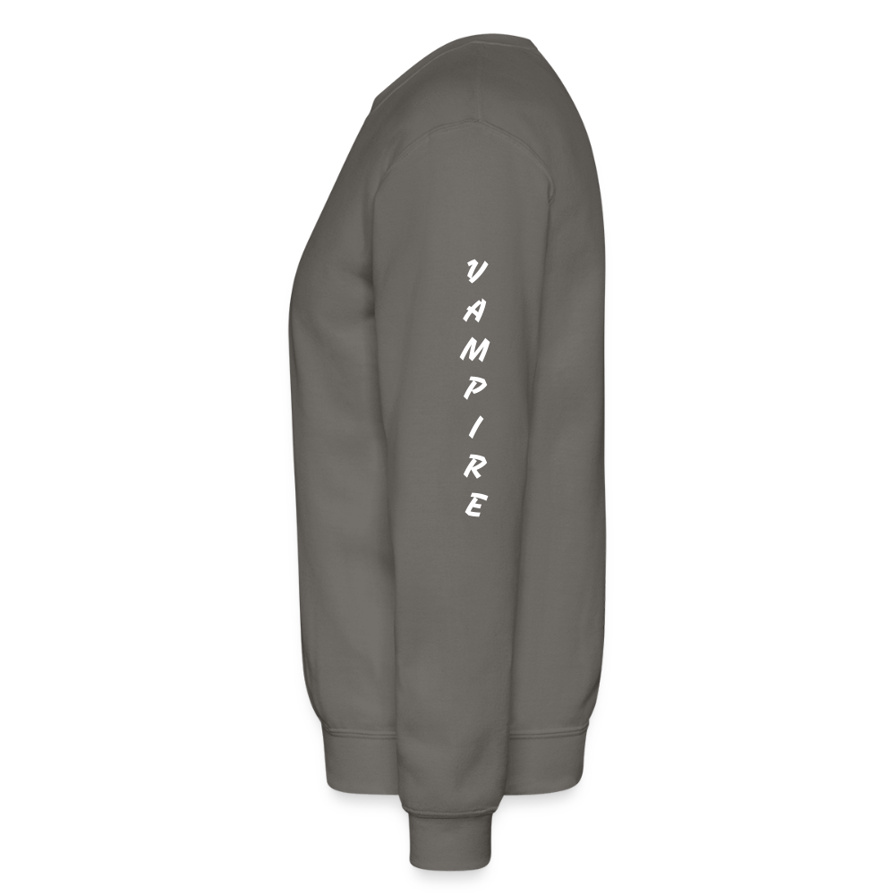 Vet Vampire Crewneck Sweatshirt - asphalt gray